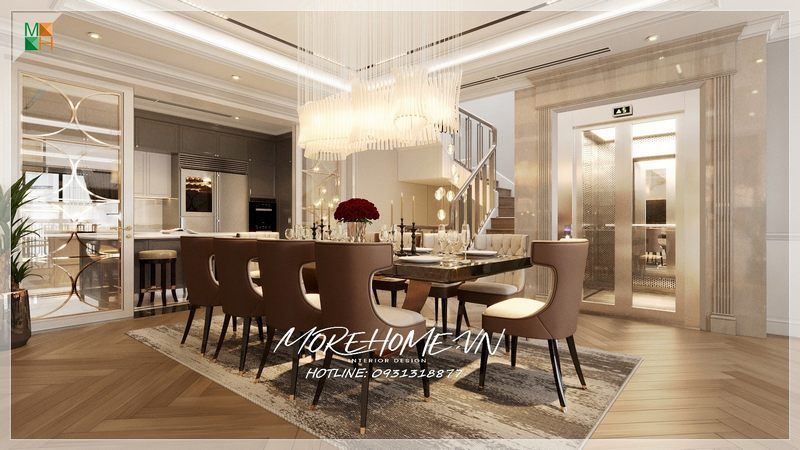 thi công đá bàn đảo bếp MoreStone